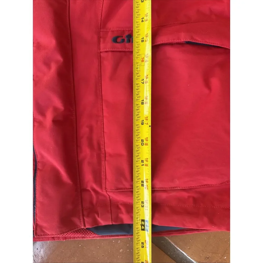 Gill Cruise Jacket Junior M 143-149cm Red Navy Waterproof Sailing Rain Jacket